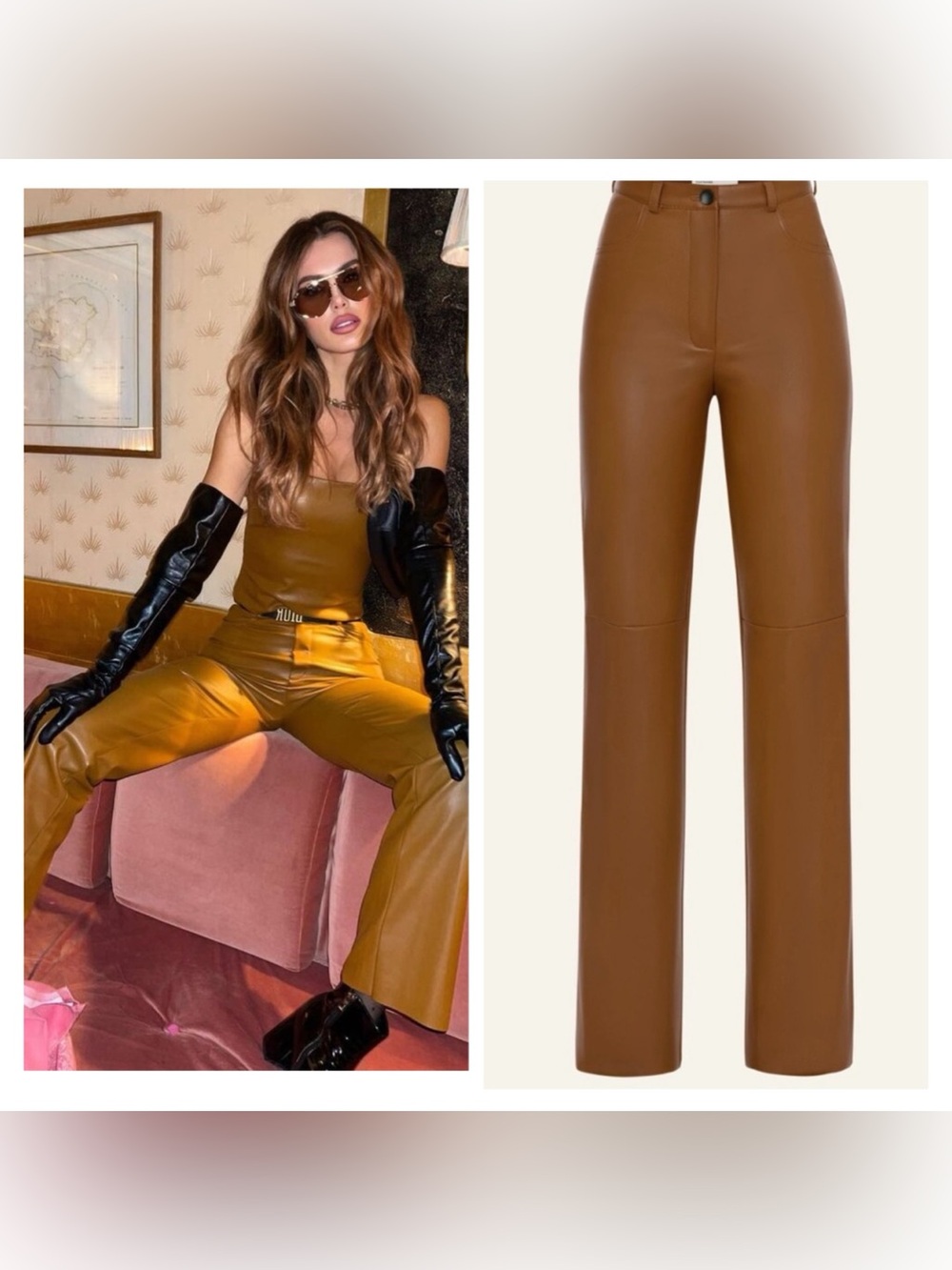 CULTNAKED Killa Trousers in CHOCO XXSmall  Vegan Faux Leather pants
